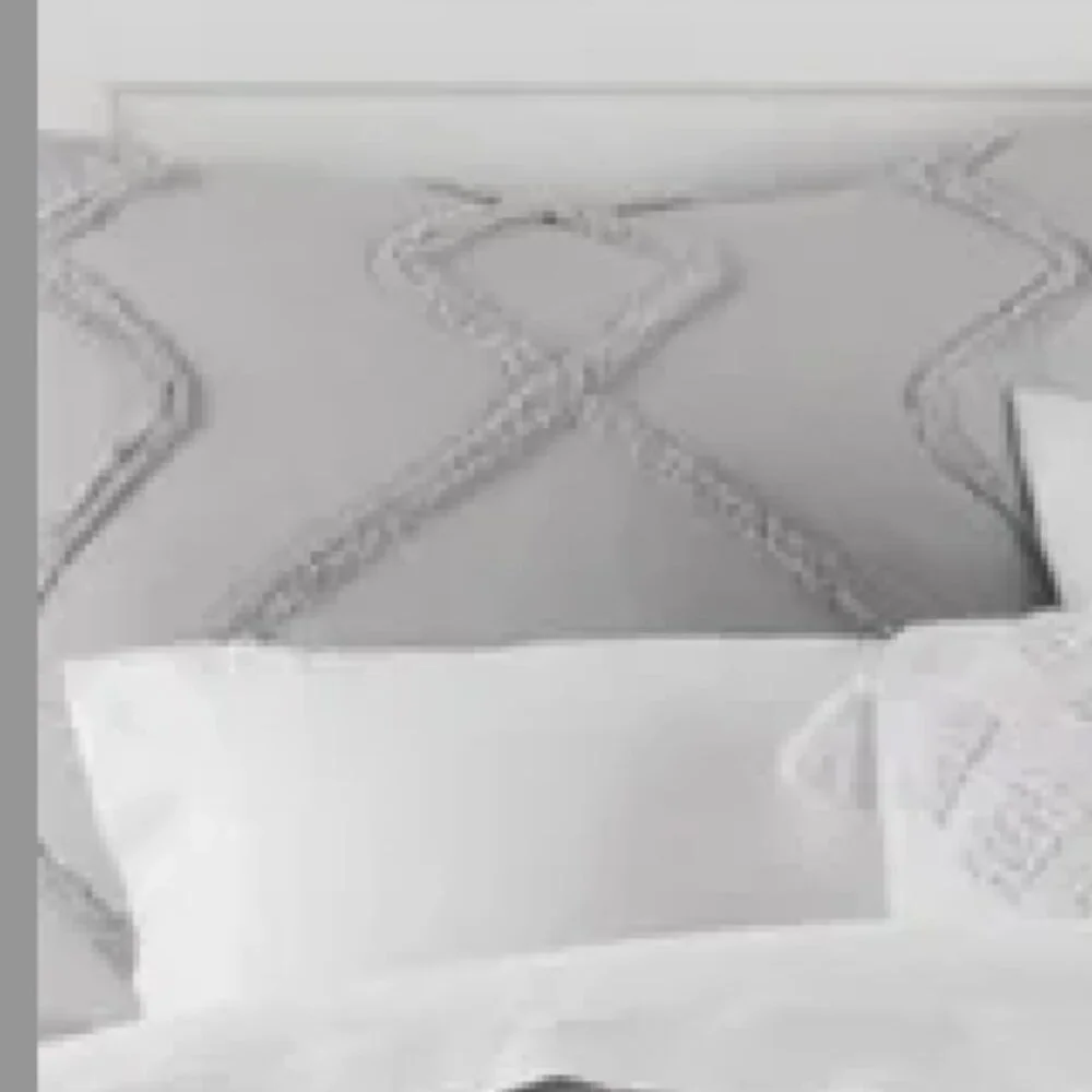 Pottery Barn Teen Ashlyn Tufted Standard Sham Light Gray NEW